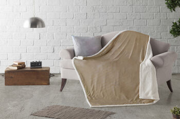 PLAID SEDALINA con sherpa BASILEA Happy home